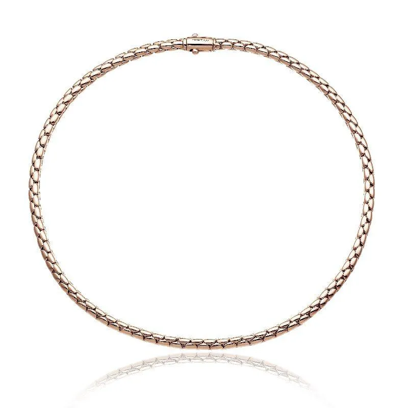 Chimento Stretch Spring 18ct Rose Gold Collarette Necklace
