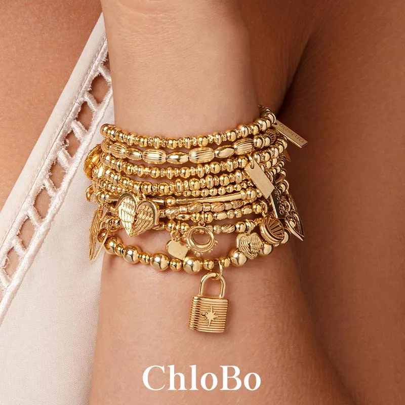 ChloBo Sterling Silver Gold Plated Adjuster Bracelet D