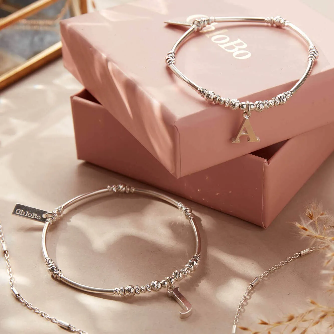 ChloBo Sterling Silver Initial Bracelet J