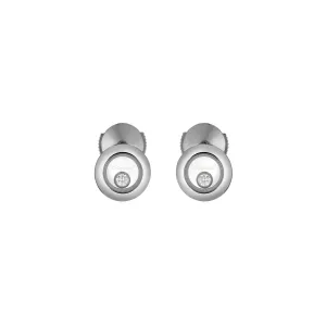 Chopard Happy Diamonds Icons 18ct White Gold 0.10ct Diamond Stud Earrings