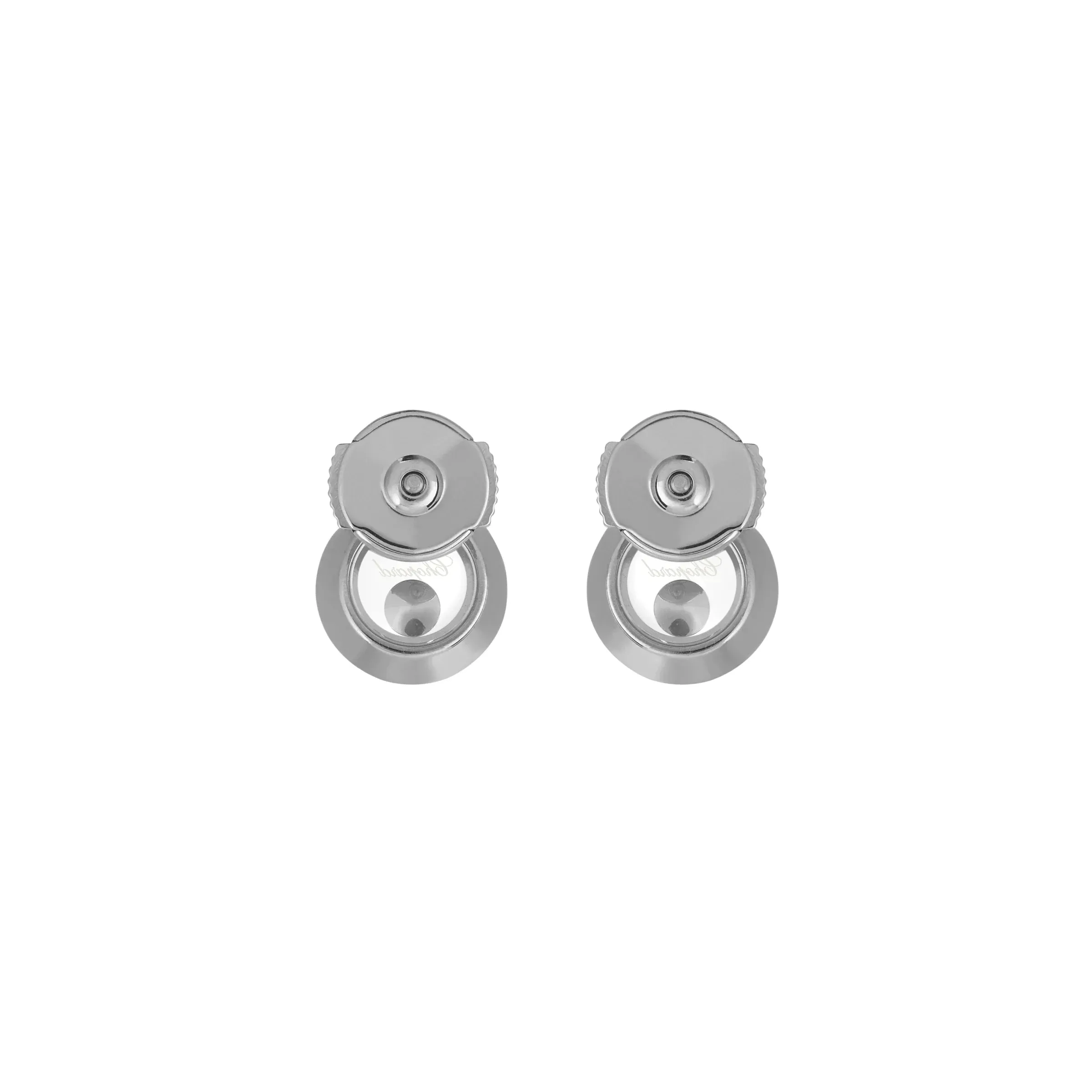 Chopard Happy Diamonds Icons 18ct White Gold 0.10ct Diamond Stud Earrings