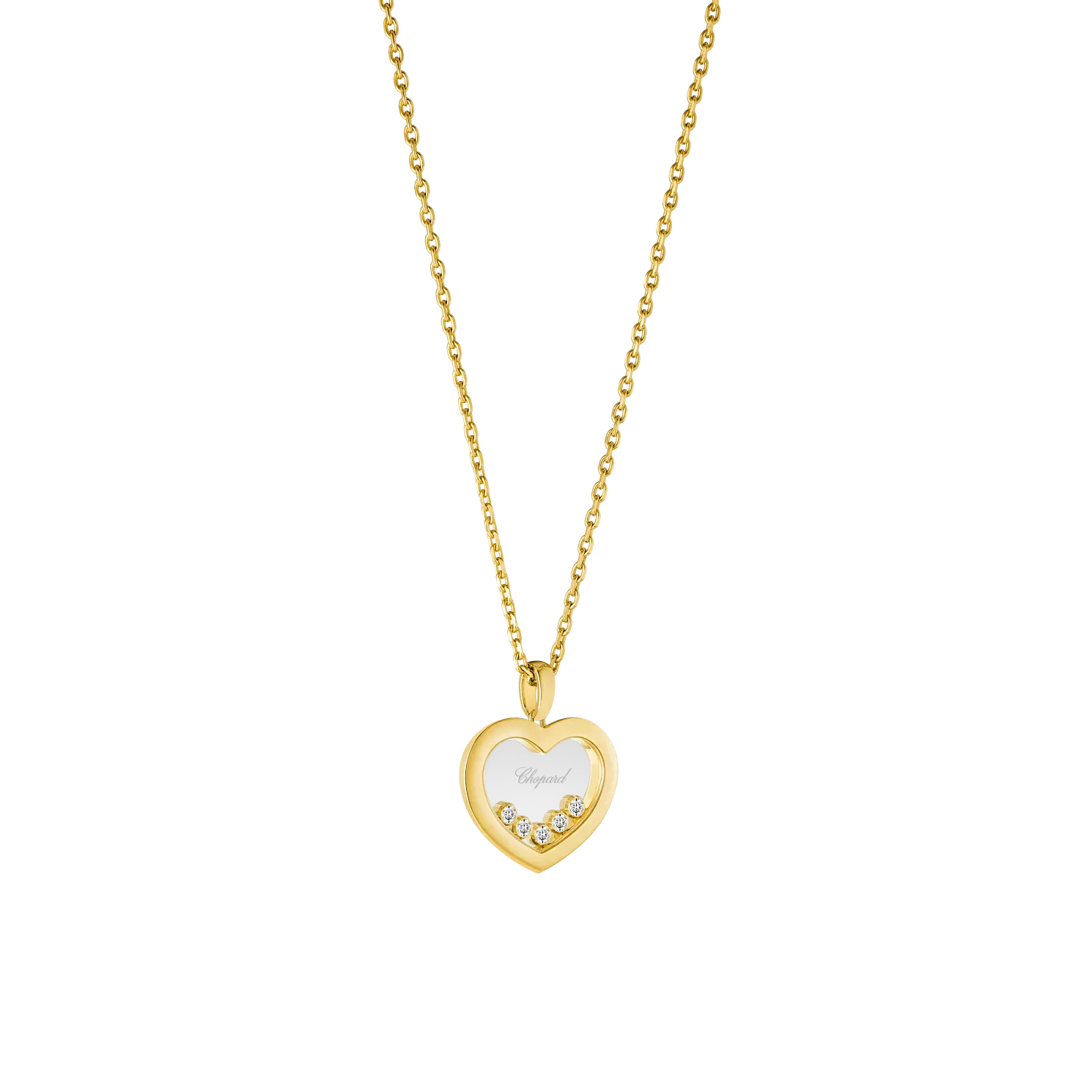 Chopard Happy Diamonds Icons 18ct Yellow Gold 0.25ct Diamond Heart Pendant