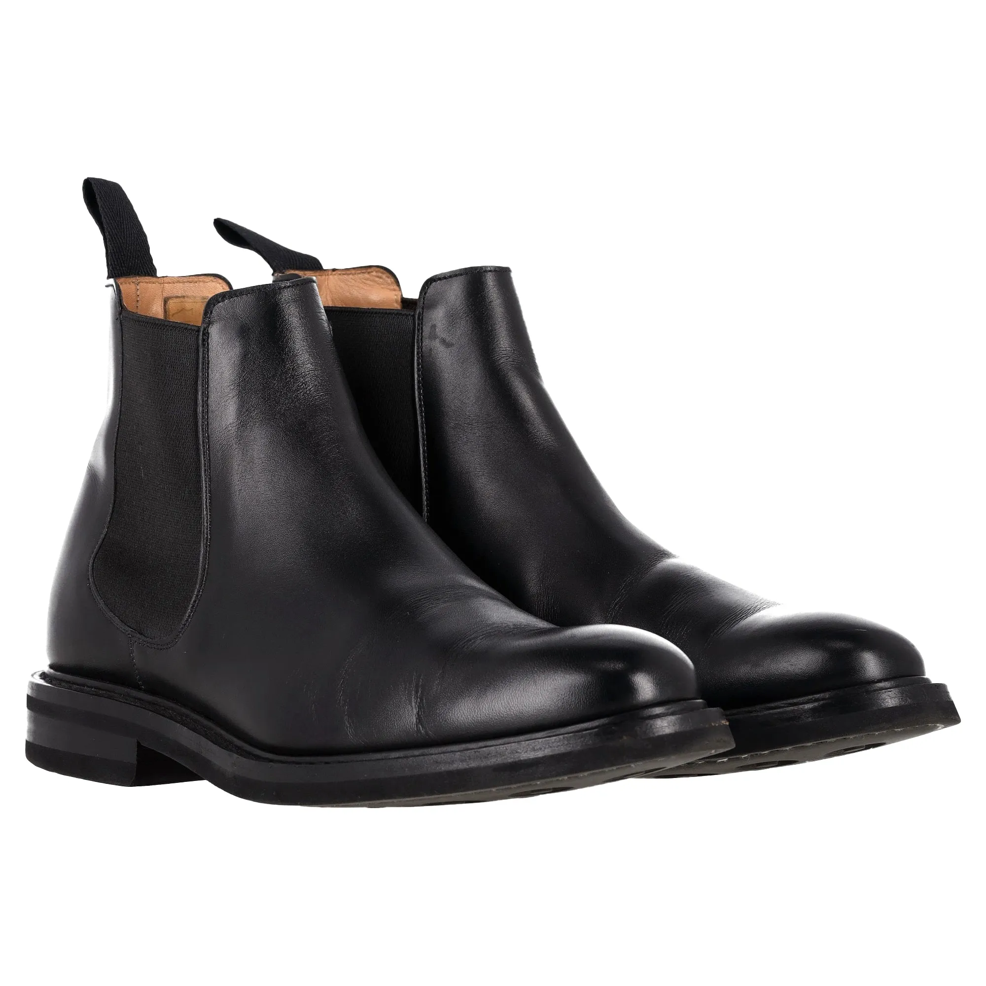 Church's Welwyn Chelsea Ankle Boots in Black Leather