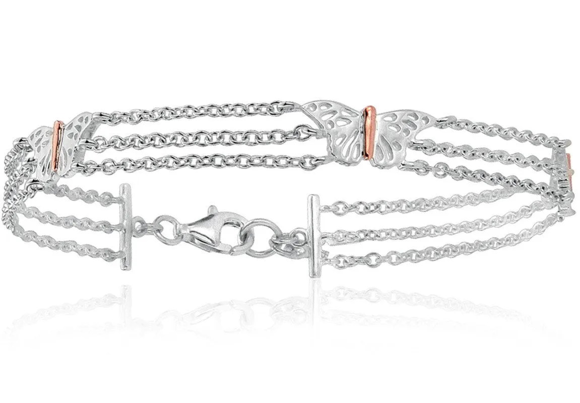 Clogau Butterfly Sterling Silver Bracelet