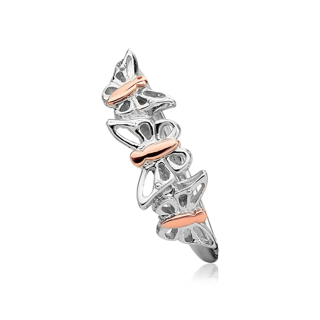 Clogau Butterfly Sterling Silver Stacking Ring