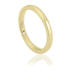 Clogau New Beginning 9ct Yellow Gold 2.5mm Wedding Ring