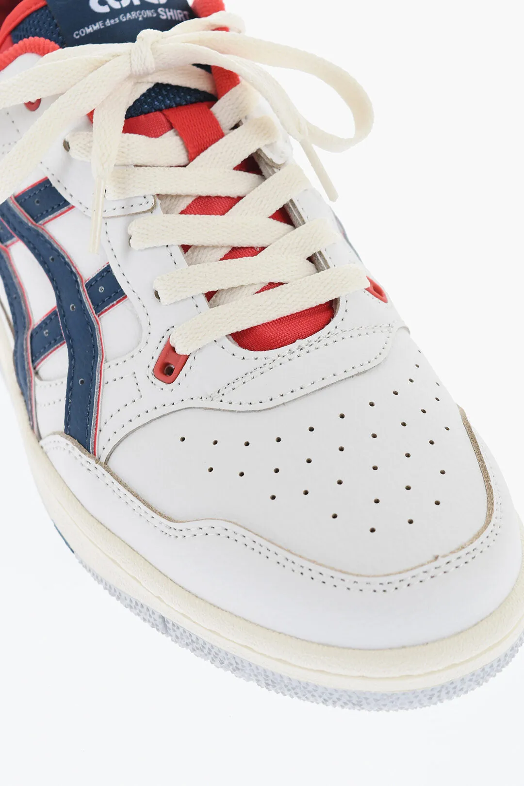 Comme Des Garons Shirt Asics Leather Ex89 Low Top Sneakers With Contrasting D