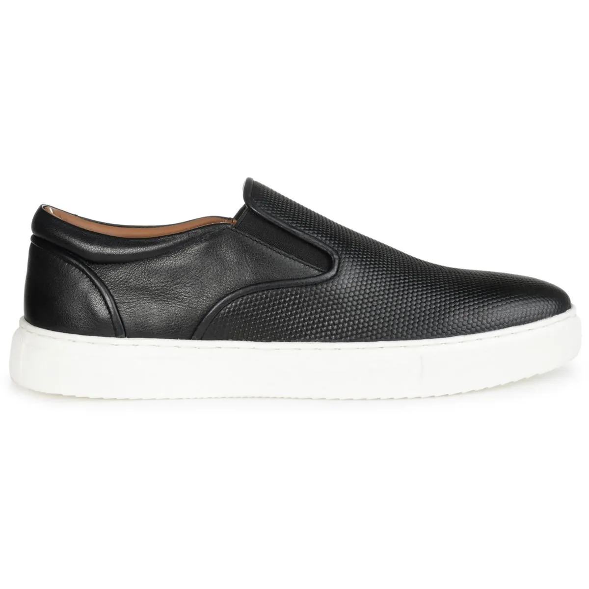 CONLEY Mens Leather Round toe Casual And Fashion Sneakers