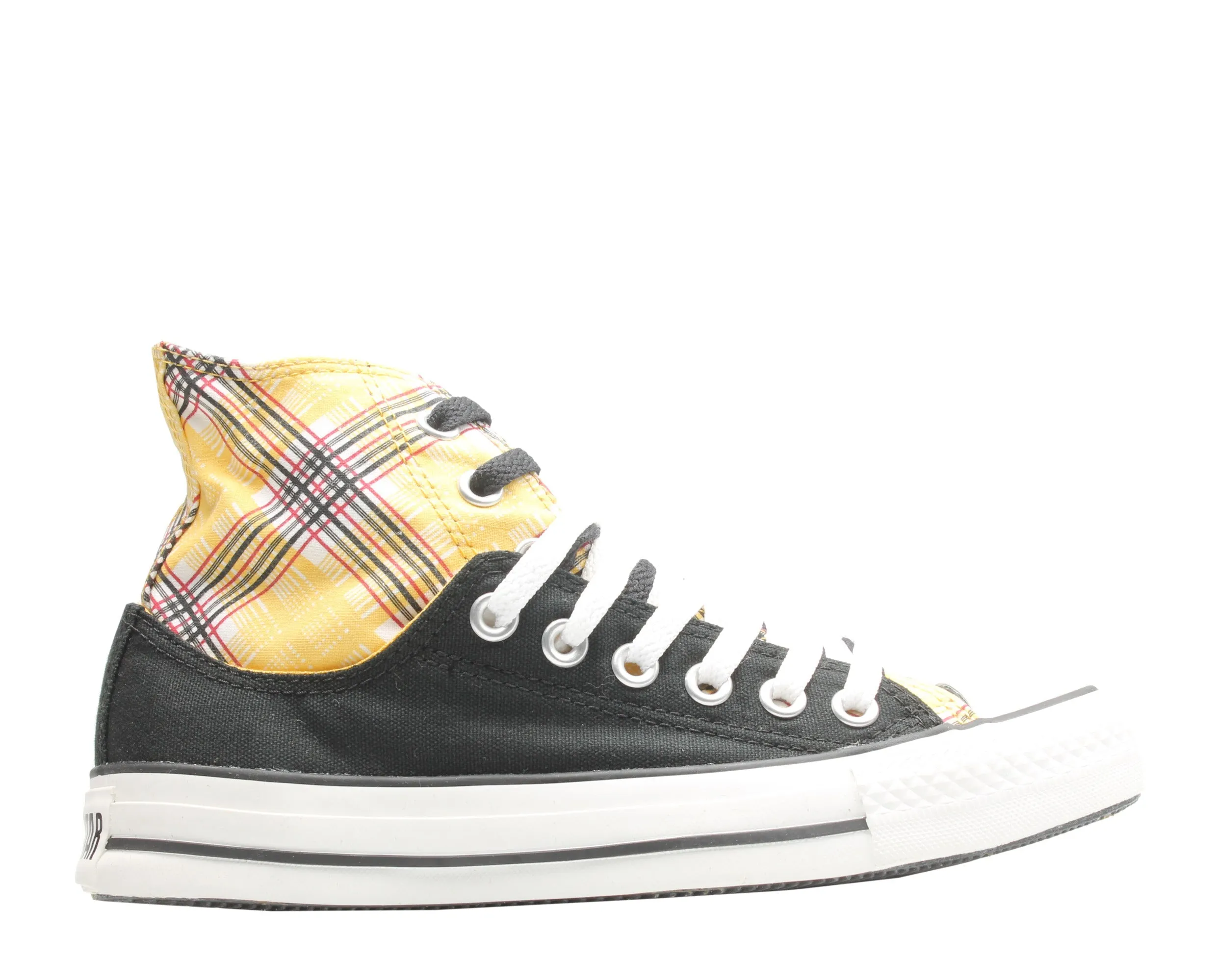 Converse Chuck Taylor All Star Layer Up Plaid Yellow/Black Hi Sneakers 514109