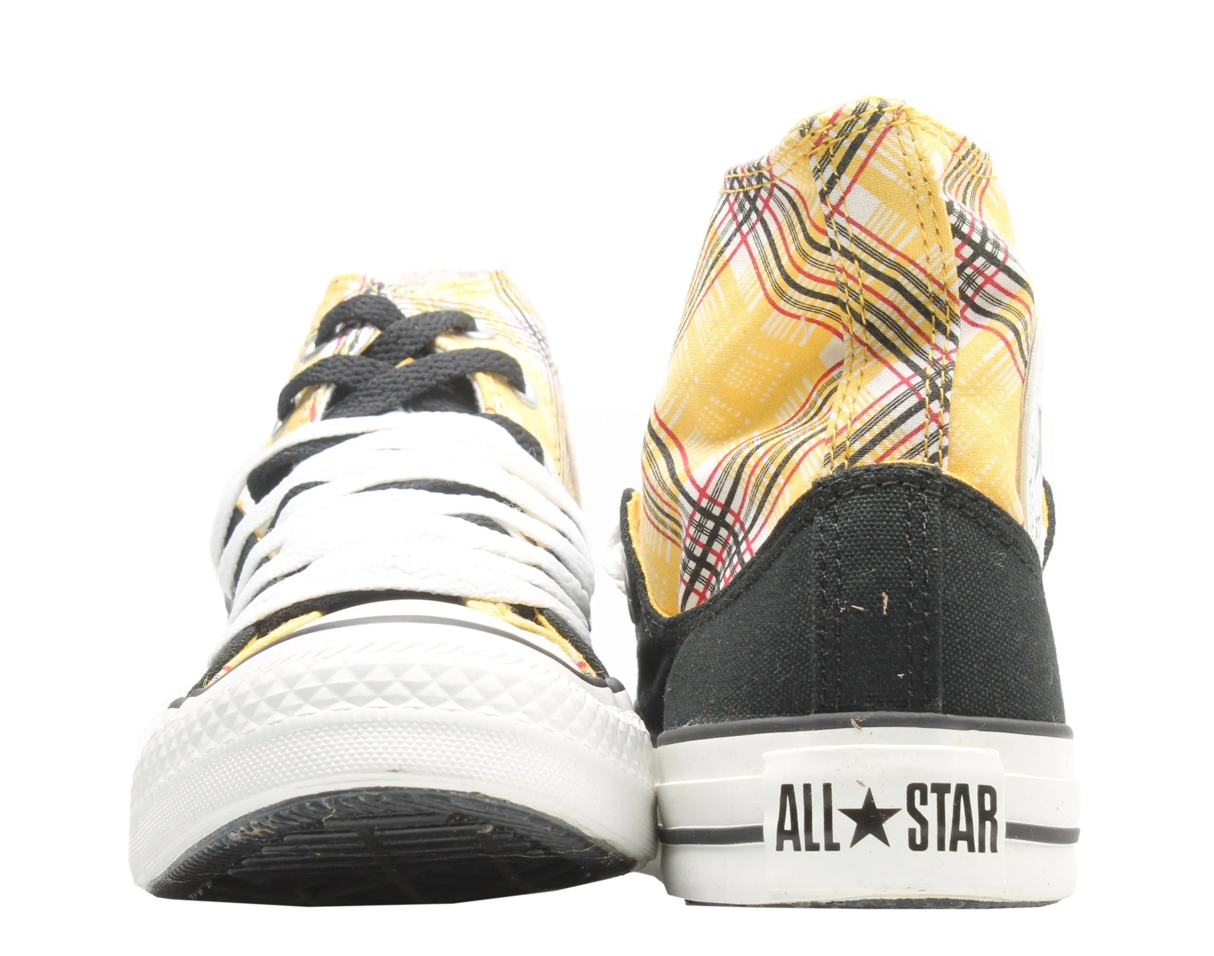 Converse Chuck Taylor All Star Layer Up Plaid Yellow/Black Hi Sneakers 514109