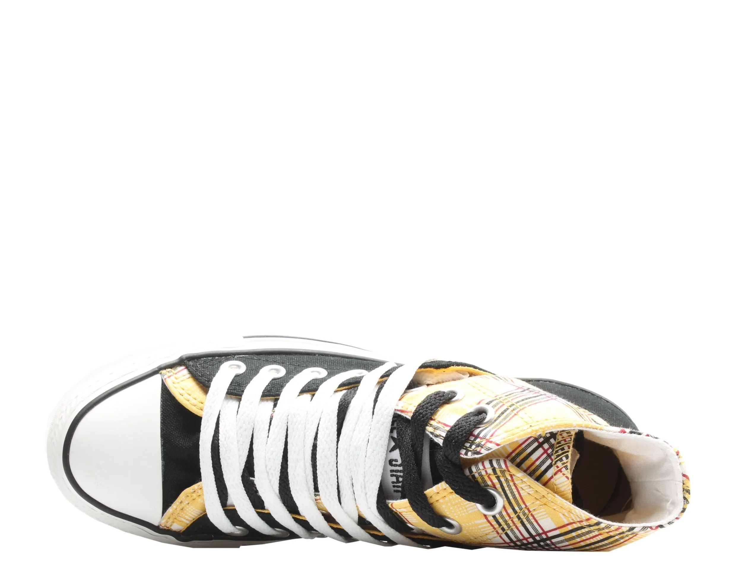 Converse Chuck Taylor All Star Layer Up Plaid Yellow/Black Hi Sneakers 514109