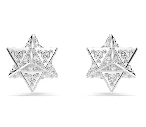 Dextera Star with Crystals Silver Stud Earrings