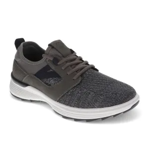 Dockers Mens Adan Knit and Synthetic Leather Casual Lace Up Sneaker Shoe