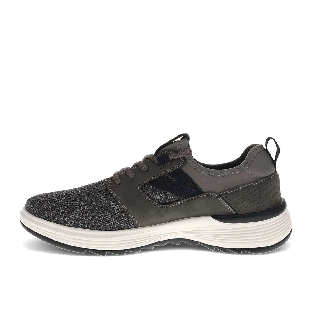 Dockers Mens Adan Knit and Synthetic Leather Casual Lace Up Sneaker Shoe