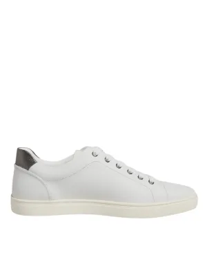 Dolce & Gabbana Leather Heart Embellished Sneakers Men's Shoes (Pre-Owned)
