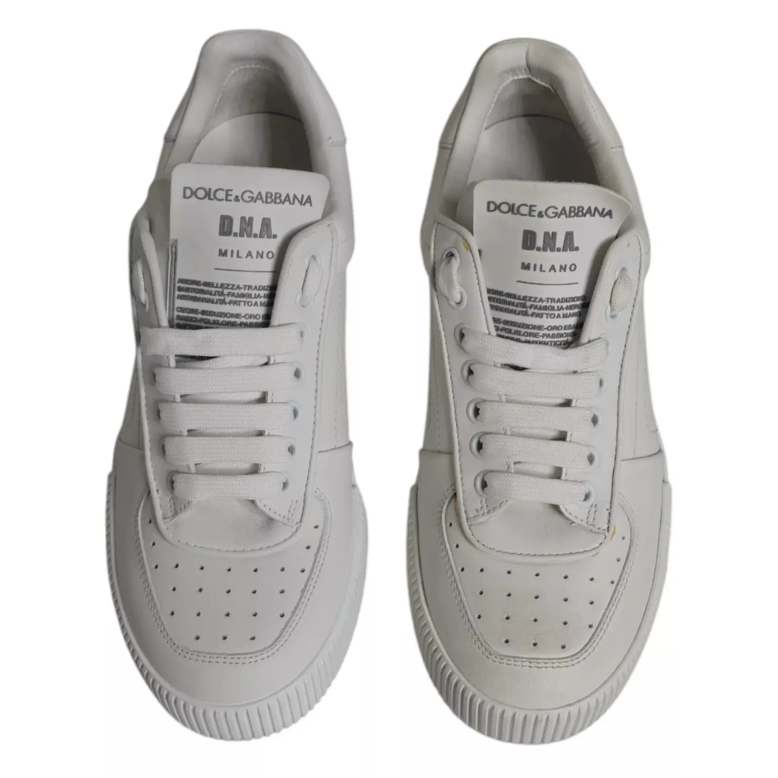Dolce & Gabbana Miami Leather Low Top Sneakers Men's Shoes (Pre-Owned)