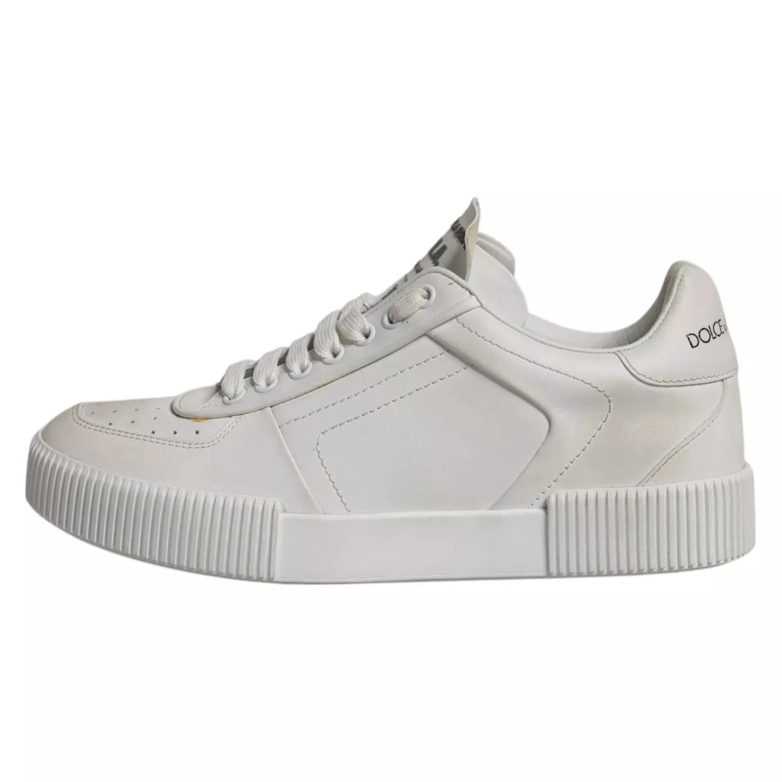 Dolce & Gabbana Miami Leather Low Top Sneakers Men's Shoes (Pre-Owned)