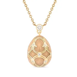 Faberge Palais Tsarskoye Selo 18ct Yellow Gold Diamond Small Pendant