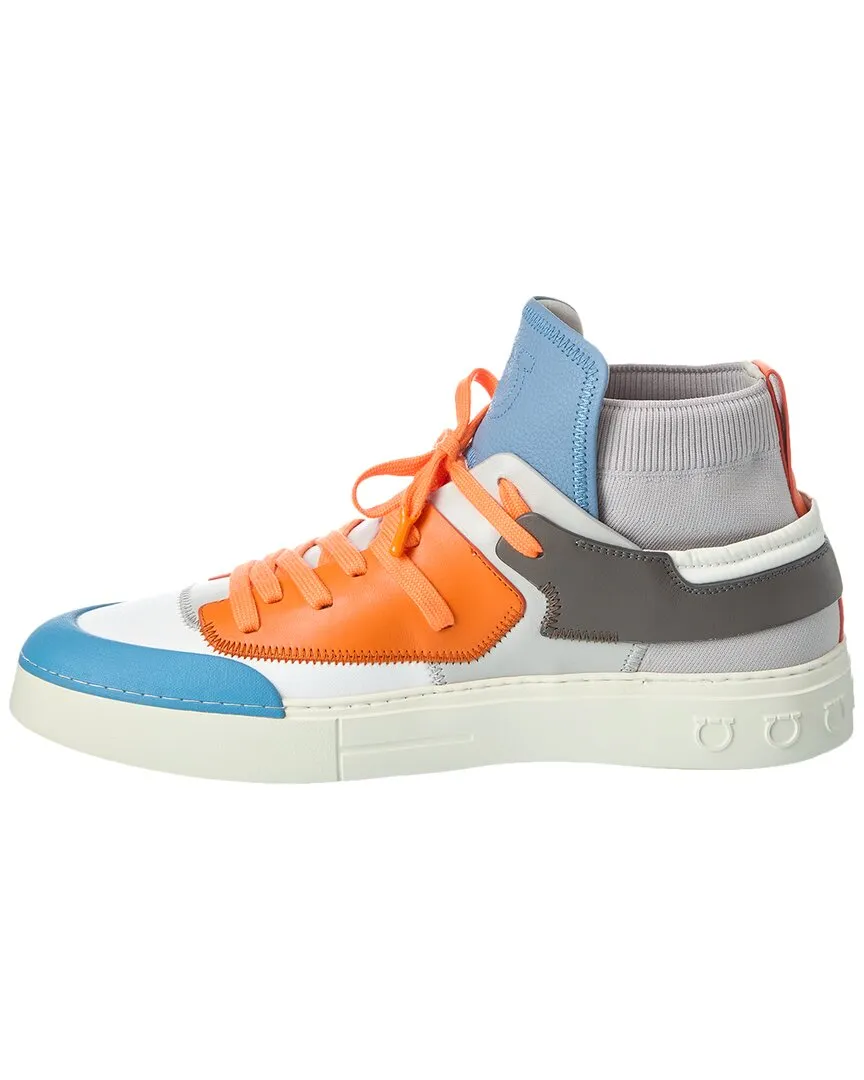 Ferragamo Neely Leather Sneaker