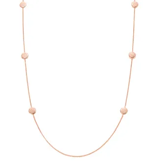 Fope Lovely Daisy 18ct Rose Gold 90cm Necklace