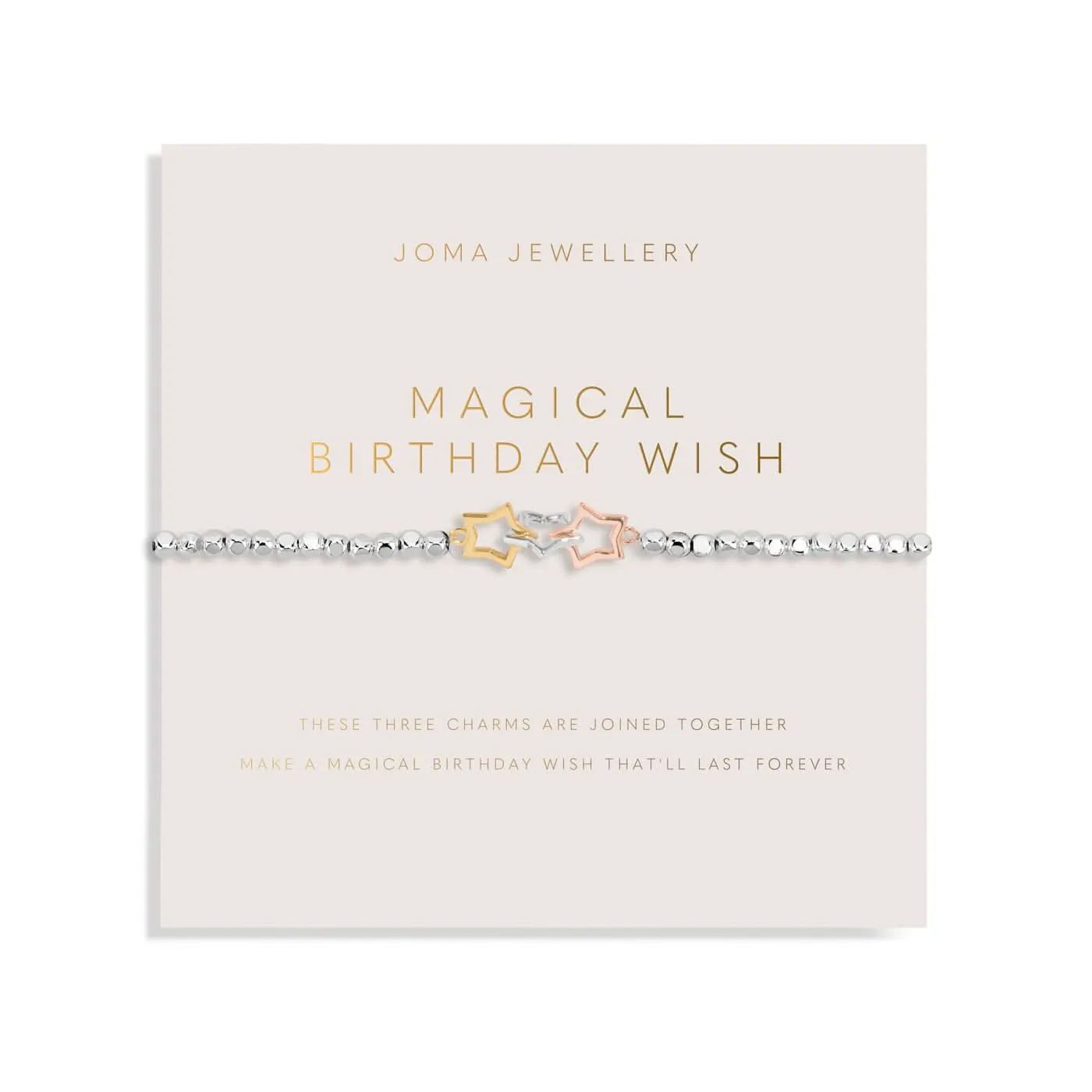Forever Yours Magical Birthday Wish Silver Bracelet 8281