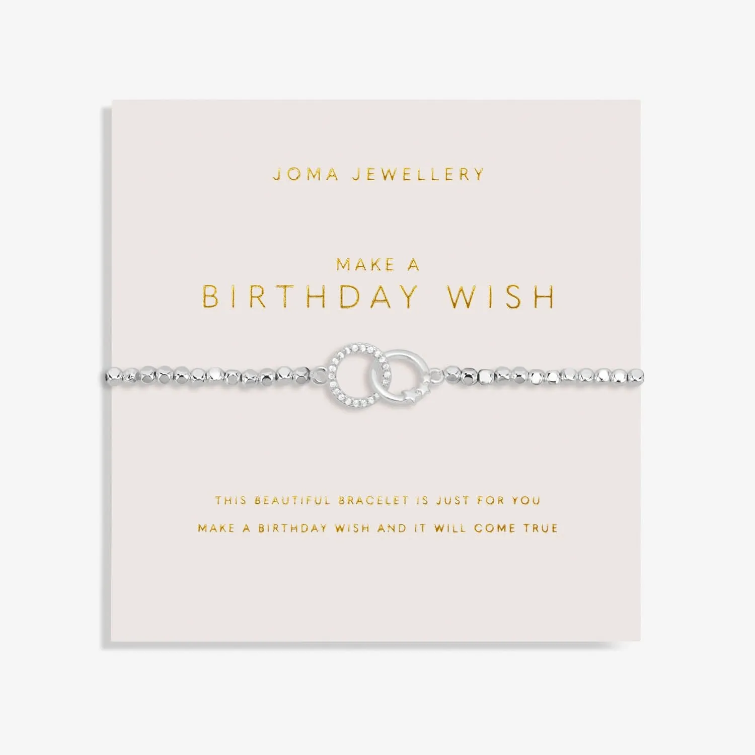 Forever Yours Make A Birthday Wish Silver Plated Bracelet 7479