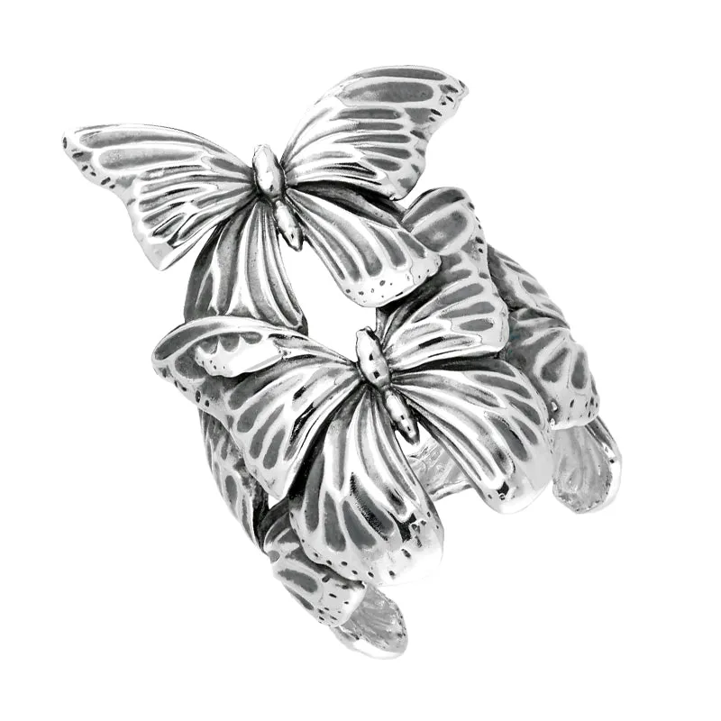 Georg Jensen Askill Sterling Silver Butterfly Ring