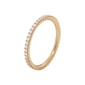 Georg Jensen Aurora 18ct Rose Gold 0.25ct Diamond Eternity Ring