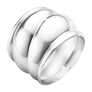 Georg Jensen Curve Sterling Silver Large Bangle