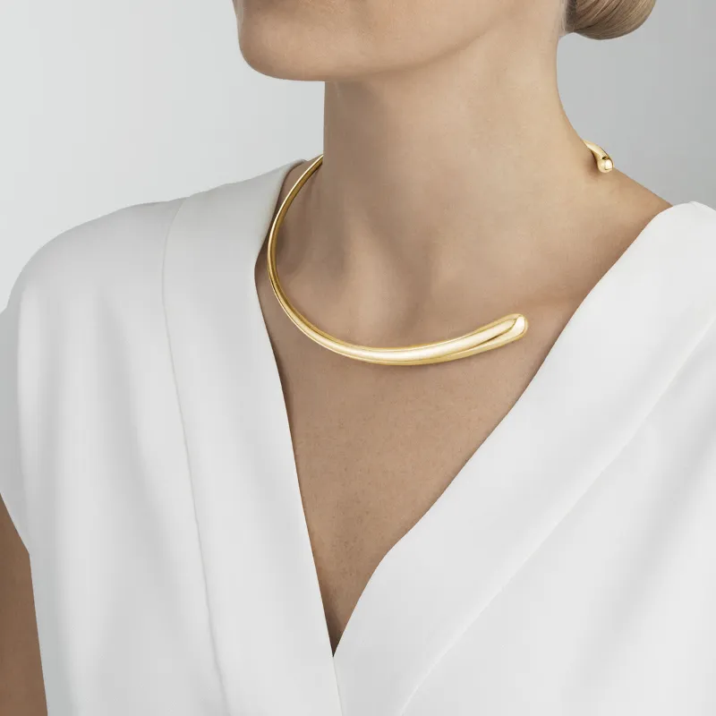 Georg Jensen Mercy 18ct Yellow Gold Neckring