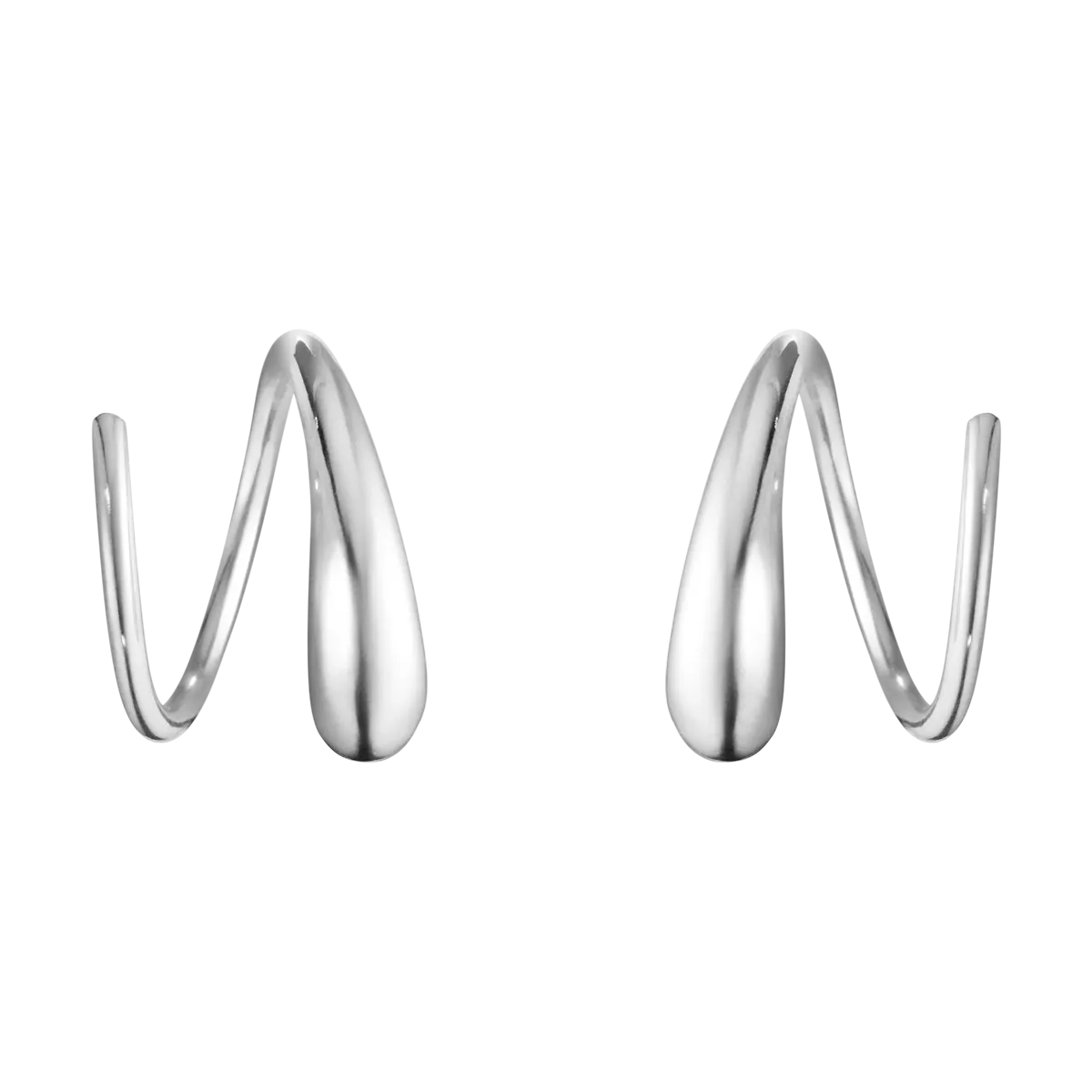 Georg Jensen Mercy Sterling Silver Swirl Earrings