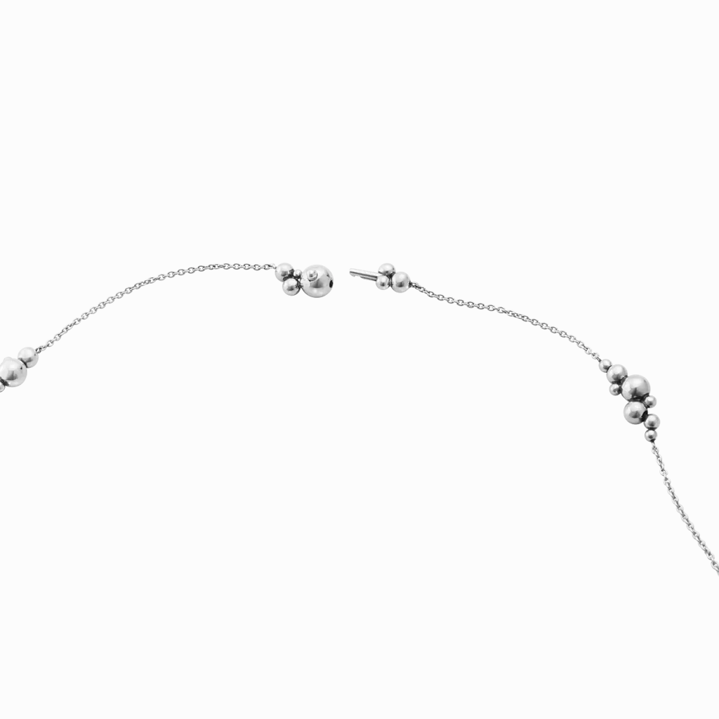 Georg Jensen Moonlight Grapes Sautoir Sterling Silver Necklace