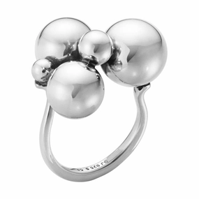 Georg Jensen Moonlight Grapes Sterling Silver Ring D