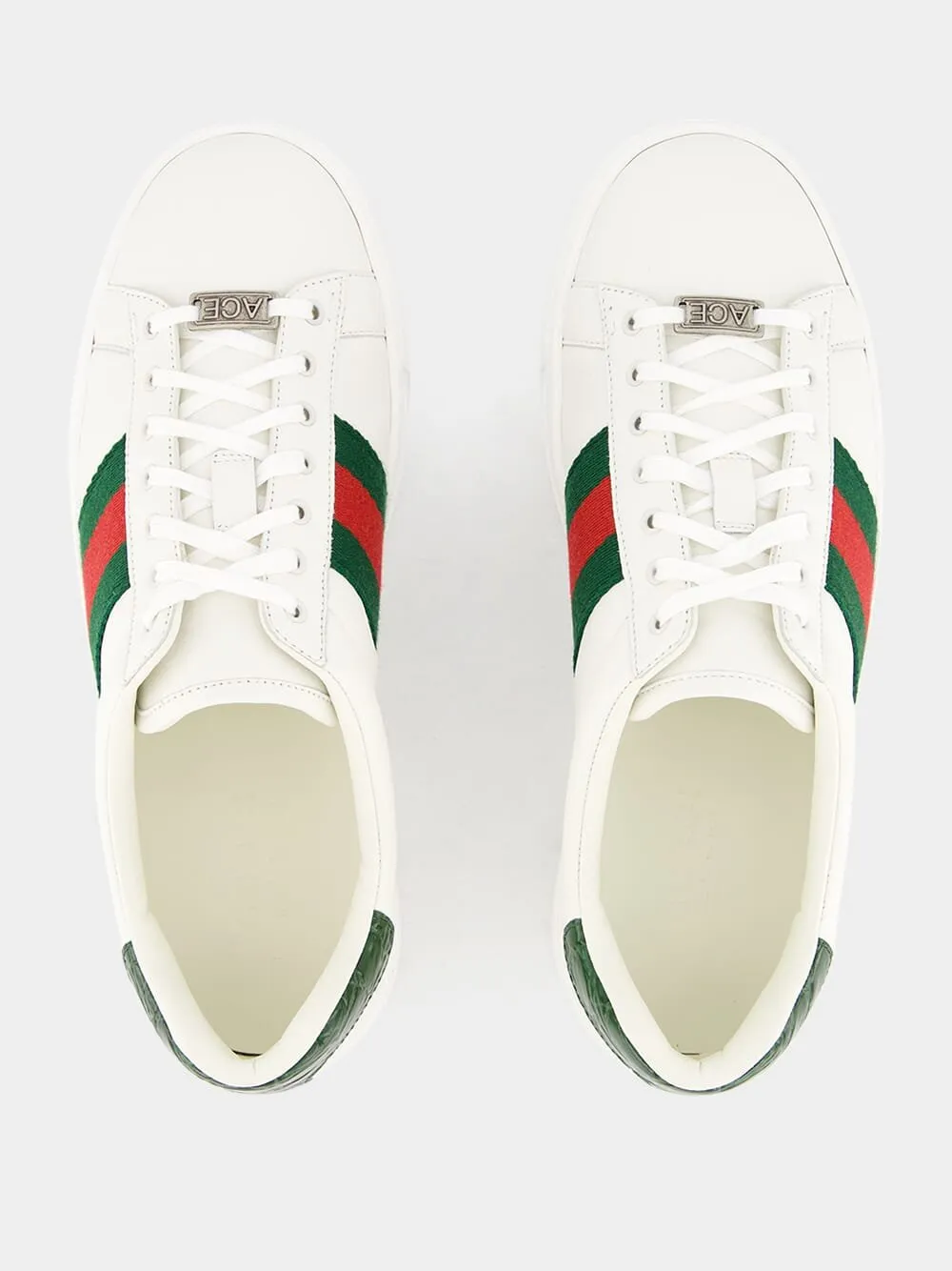 Green and Red Web Ace Sneakers