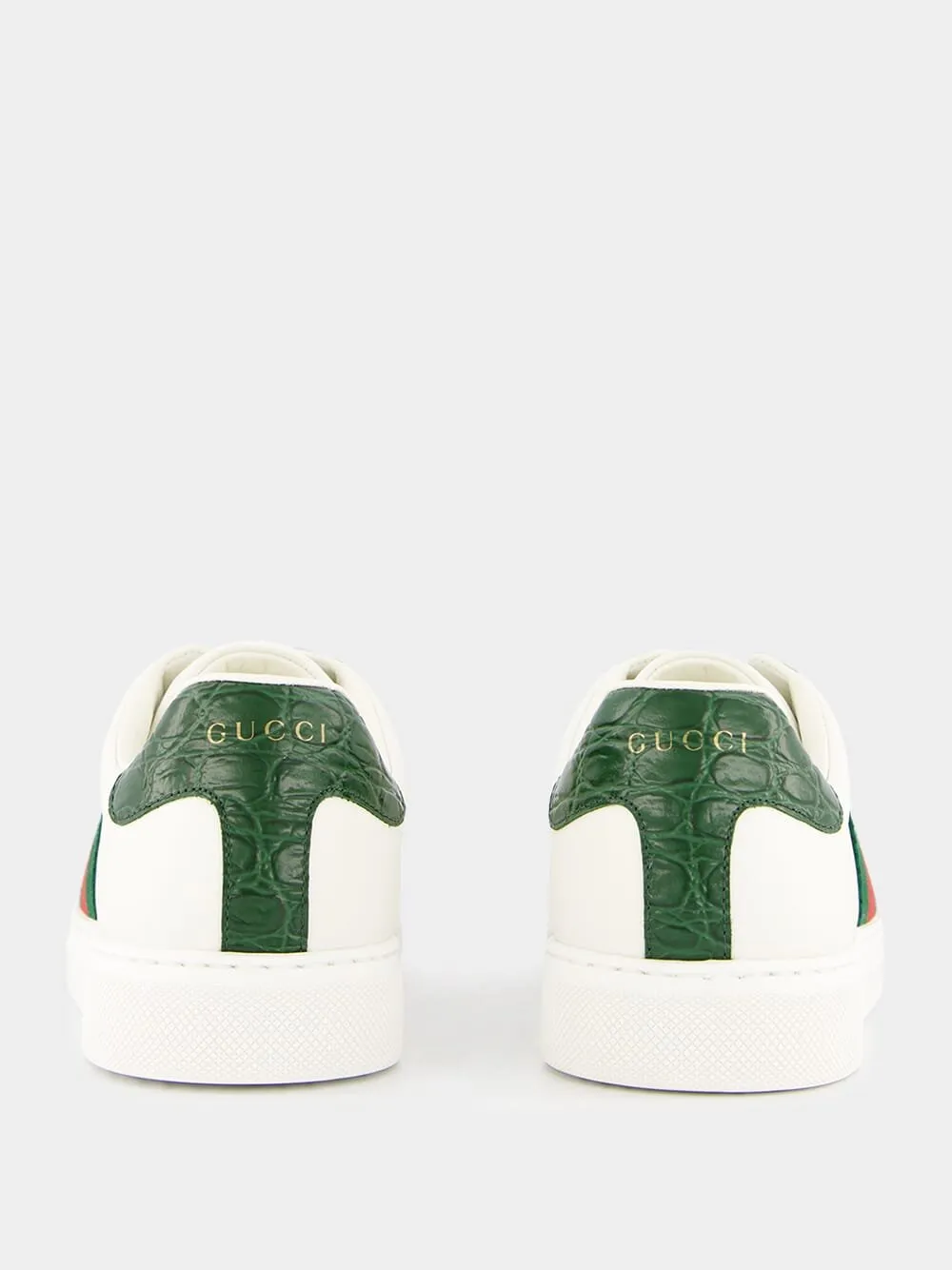 Green and Red Web Ace Sneakers