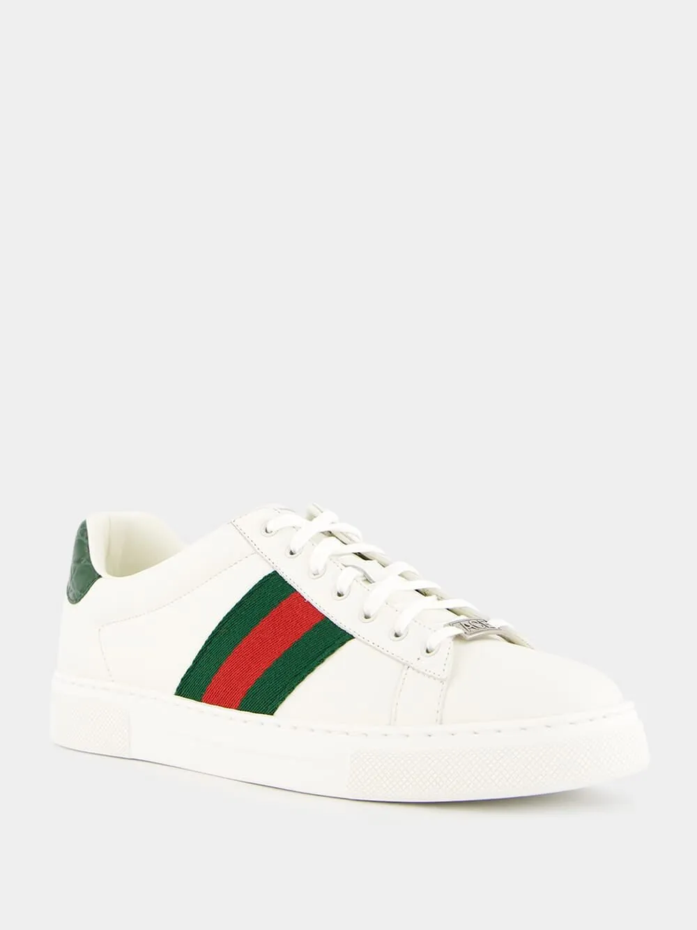 Green and Red Web Ace Sneakers