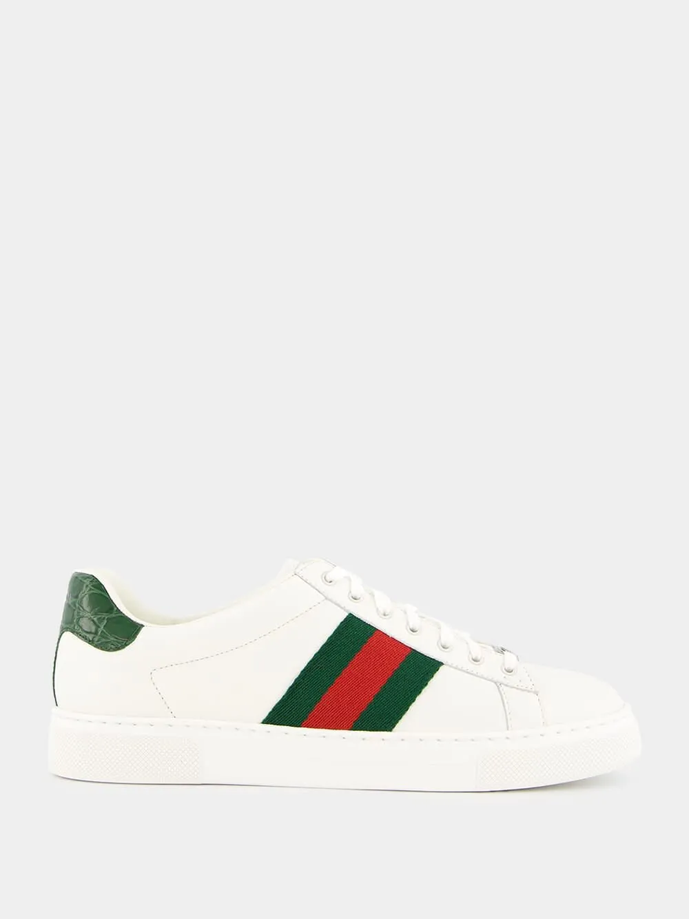 Green and Red Web Ace Sneakers