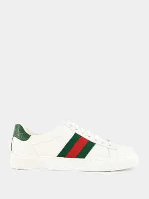 Green and Red Web Ace Sneakers