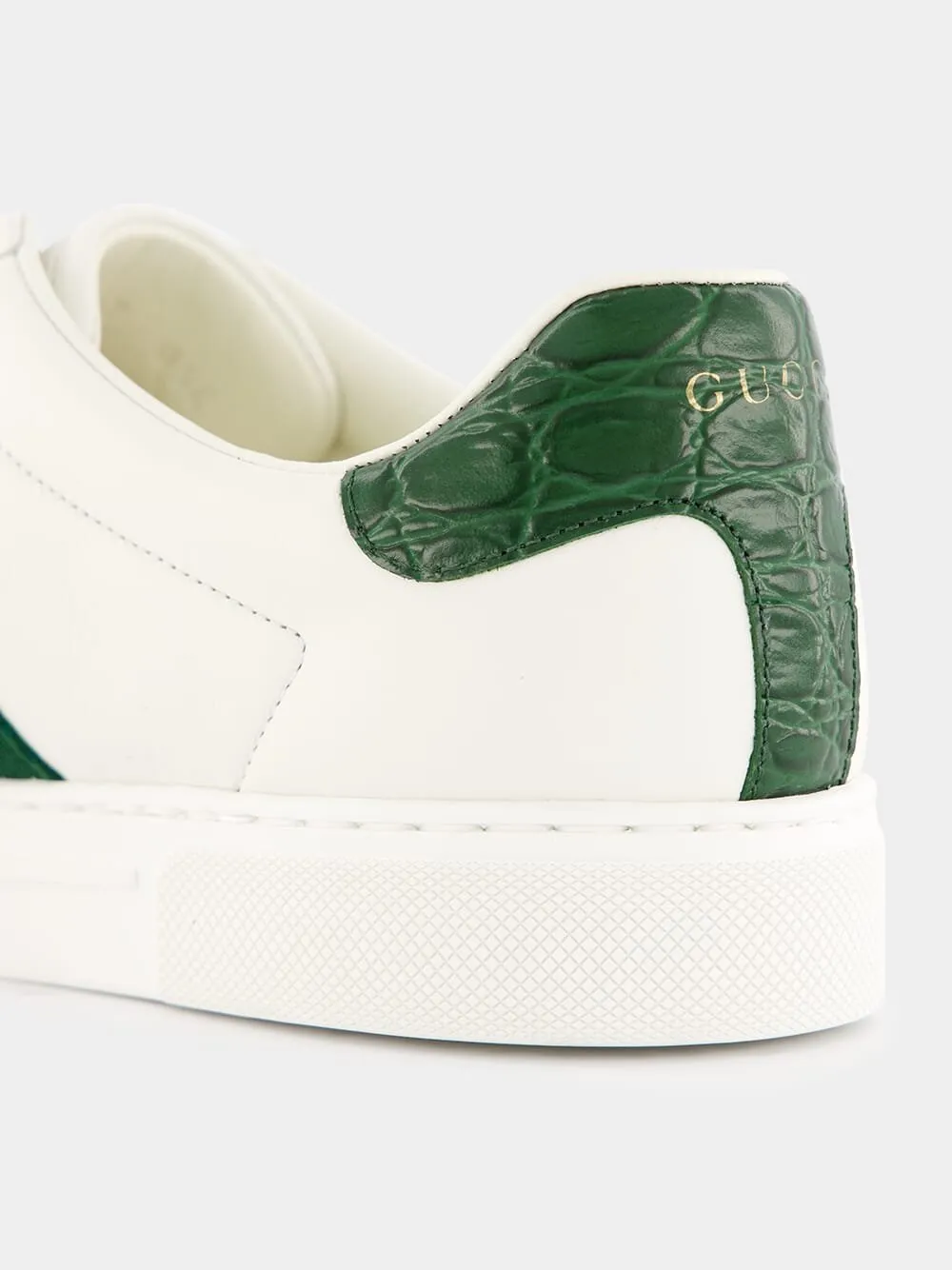 Green and Red Web Ace Sneakers