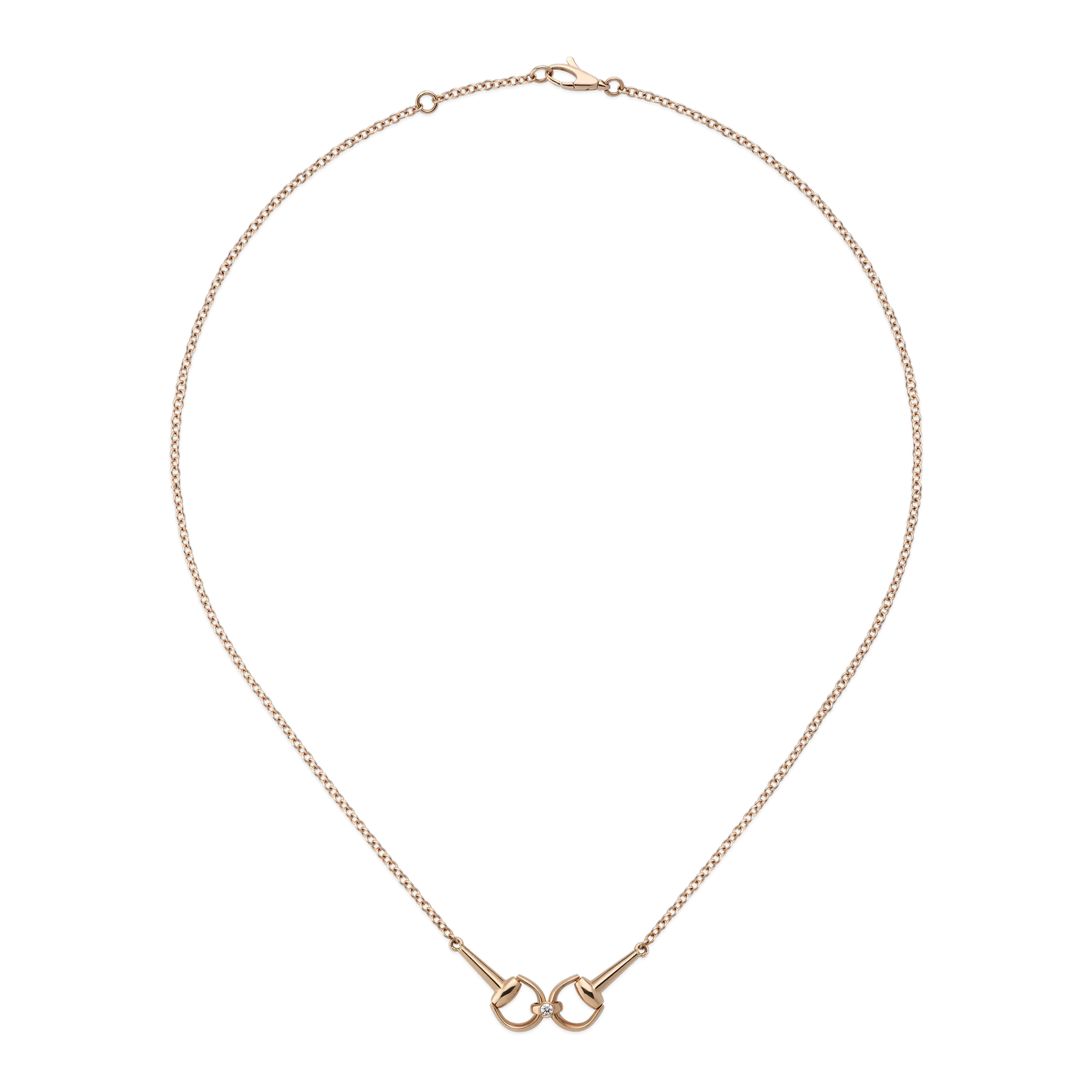 Gucci Horsebit 18ct Rose Gold Necklace
