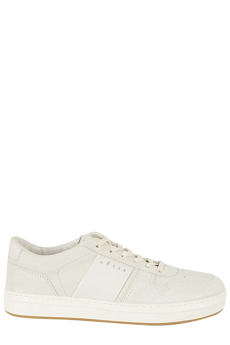 H668 Lace-Up Logo Headband Sneakers