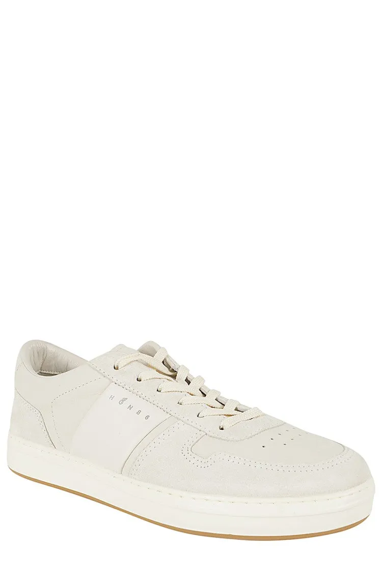 H668 Lace-Up Logo Headband Sneakers