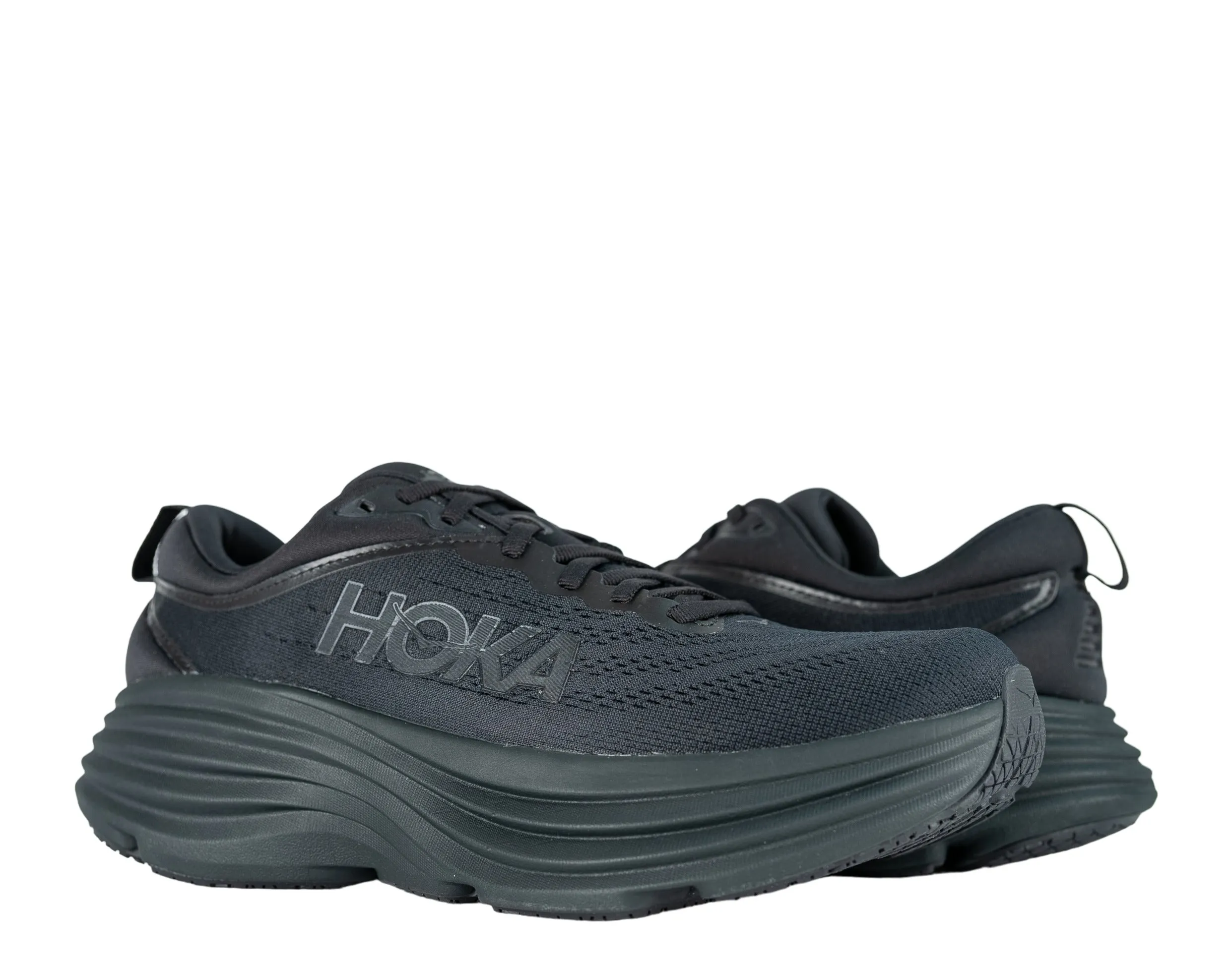 Hoka Bondi 8 Men's Running Shoes 1123202-BBLC Black Black