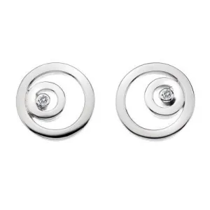 Hot Diamonds Eternity Sterling Silver Captured Circles Earrings D