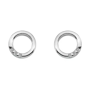 Hot Diamonds Halo Circle Sterling Silver Earrings