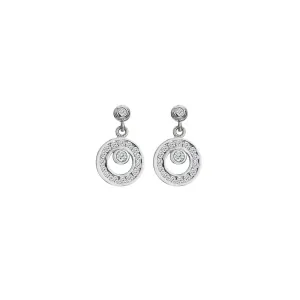 Hot Diamonds Sterling Silver White Topaz Orbit Earrings