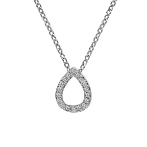 Hot Diamonds Striking Sterling Silver Teardrop Necklace D