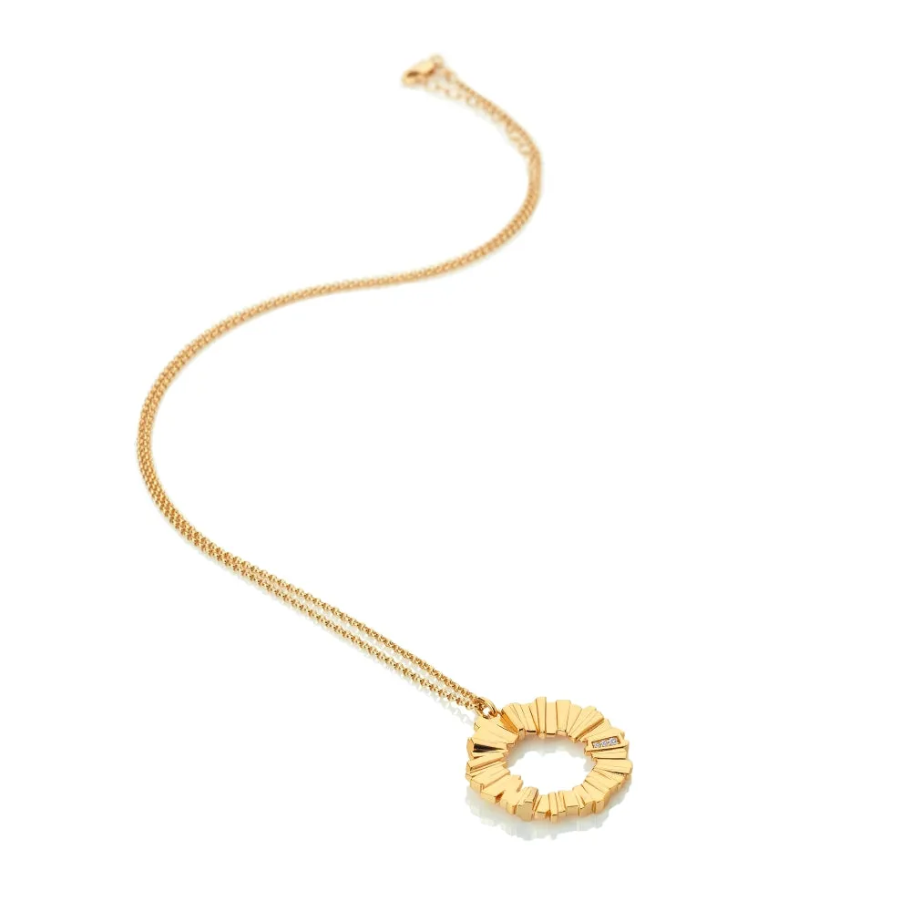 Hot Diamonds x Jac Jossa Believe Gold Plated Sterling Silver Pendant