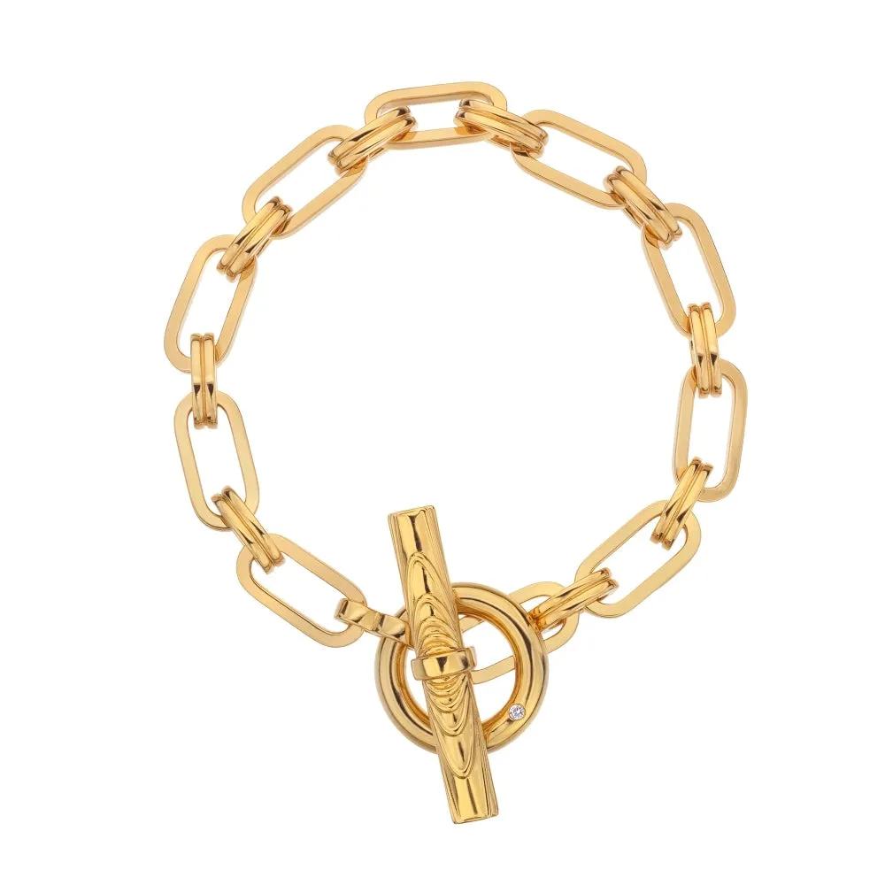 Hot Diamonds x Jac Jossa Hope Gold Plated Sterling Silver Bracelet