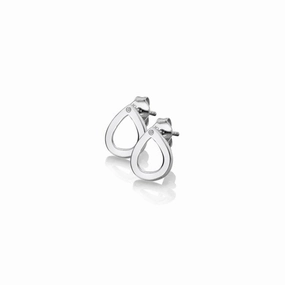 Hot Diamonds Diamond Amulet Sterling Silver Teardrop Earrings